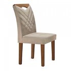 Conjunto 4 Cadeiras Estofadas Texas Chocolate/jacar