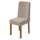 Conjunto 4 Cadeiras Exclusive  Amêndoa Clean/veludo Naturale