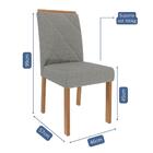 Conjunto 4 Cadeiras Fernanda Wood - Cimol Móveis