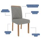 Conjunto 4 Cadeiras Fernanda Wood - Cimol Móveis