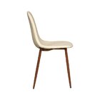 Conjunto 4 Cadeiras Fixa Tania  Nude