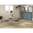 Conjunto 4 Cadeiras Flex  Cromado