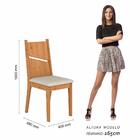 Conjunto 4 Cadeiras Havana Cinamomo/suede Bege - Móveis Arapo