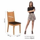 Conjunto 4 Cadeiras Havana Cinamomo/suede Marrom - Móveis Ara