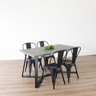 Conjunto 4 Cadeiras Iron Fosca   Preto