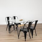 Conjunto 4 Cadeiras Iron Fosca   Preto