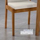 Conjunto 4 Cadeiras Lady Em Madeira Maciça Mel Natural/linho