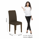 Conjunto 4 Cadeiras Lisboa Imbuia/ Marrom - Móveis Arapongas