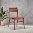 Conjunto 4 Cadeiras Madeira Maciça Alento Champagne/castanho