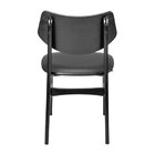 Conjunto 4 Cadeiras Madeira Maciça E Pvc Edna Preto