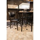 Conjunto 4 Cadeiras Madeira Maciça E Pvc Edna Preto