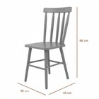 Conjunto 4 Cadeiras Madeira Maciça Torneadas Laqueadas Memphi