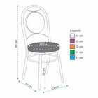 Conjunto 4 Cadeiras Para Cozinha Debrum Yescasa Cromado/branco