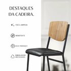 Conjunto 4 Cadeiras Para Sala De Jantar Confort Preto