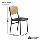 Conjunto 4 Cadeiras Para Sala De Jantar Confort Preto