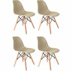Conjunto 4 Cadeiras Para Sala De Jantar Eames Eiffel Dkr Fendi