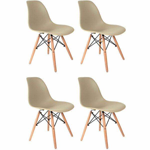 Conjunto 4 Cadeiras Para Sala De Jantar Eames Eiffel Dkr Fendi