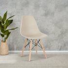Conjunto 4 Cadeiras Para Sala De Jantar Eames Eiffel Dkr Nude