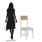 Conjunto 4 Cadeiras Para Sala De Jantar Savana Branco/mel