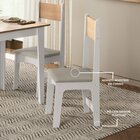 Conjunto 4 Cadeiras Para Sala De Jantar Savana Branco/mel