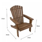 Conjunto 4 Cadeiras Pavão Adirondack Madeira Eucalipto  Natur