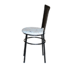 Conjunto 4 Cadeiras Preta Para Cozinha Hawai Café Com Assento