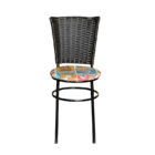 Conjunto 4 Cadeiras Preta Para Cozinha Hawai Café Com Assento