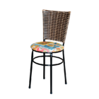 Conjunto 4 Cadeiras Preta Para Cozinha Hawai Cappuccino Com A