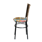 Conjunto 4 Cadeiras Preta Para Cozinha Hawai Cappuccino Com A