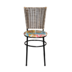 Conjunto 4 Cadeiras Preta Para Cozinha Hawai Cappuccino Com A