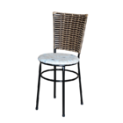 Conjunto 4 Cadeiras Preta Para Cozinha Hawai Cappuccino Com A