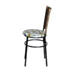 Conjunto 4 Cadeiras Preta Para Cozinha Hawai Cappuccino Com A