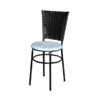 Conjunto 4 Cadeiras Preta Para Cozinha Hawai Com Assento Pers