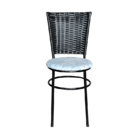 Conjunto 4 Cadeiras Preta Para Cozinha Hawai Com Assento Pers