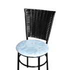 Conjunto 4 Cadeiras Preta Para Cozinha Hawai Com Assento Pers