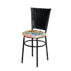 Conjunto 4 Cadeiras Preta Para Cozinha Hawai Com Assento Pers