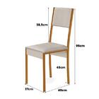 Conjunto 4 Cadeiras Steel Estilo Industrial Pés Em Aço