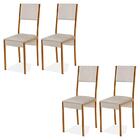 Conjunto 4 Cadeiras Steel Estilo Industrial Pés Em Aço