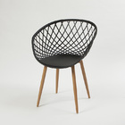 Conjunto 4 Cadeiras Stela Com Braço Neew House Preto