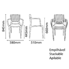 Conjunto 4 Cadeiras Tramontina Safira Em Polipropileno E Fibr