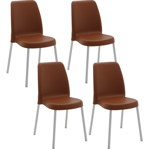 Conjunto 4 Cadeiras Tramontina Vanda Summa Em Polipropileno C