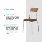 Conjunto 4 Cadeiras Tubo Cromado Native Napa Marrom