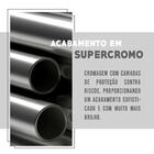 Conjunto 4 Cadeiras Tubo Cromado Native Napa Marrom