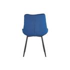 Conjunto 4 Cadeiras Veludo Azul Escuro Briana Travel Max