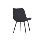 Conjunto 4 Cadeiras Veludo Preta Glenna Travel Max