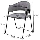 Conjunto 4 Cadeiras Veneza Couro Pérola Metal Dourado