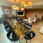 Conjunto 4 Caderias Para Sala De Jantar Betina Preto