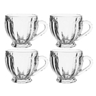 Conjunto 4 Canecas Café Chá Siria Vidro Class Home 200ml