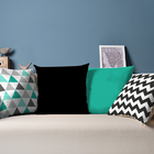 Conjunto 4 Capas De Almofada Triangulos Verde Água