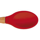 Conjunto 4 Colheres De Silicone Mor Com Cabo De Bamboo Vermel